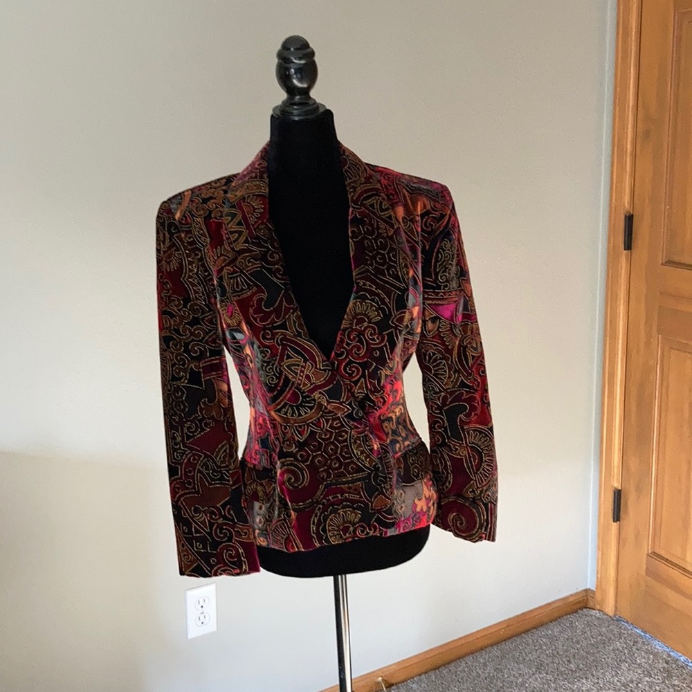 Velvet cocktail jacket